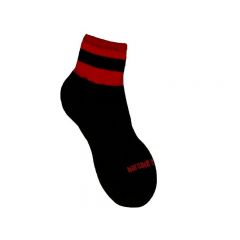 Barcode Socks Petty  - Black Red - S/M