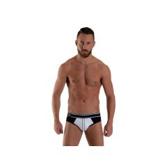 Mister B URBAN Soho Jock Brief White Black