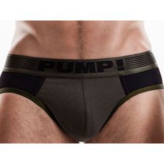 Pump! Ribbed Brief - Military Green