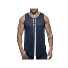 Addicted Double Stripe Tank - Navy