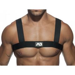 ADDICTED Basic Elastic Fetish Harness - Black