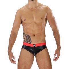 TOF Paris Fetish Brief - Black-Red 